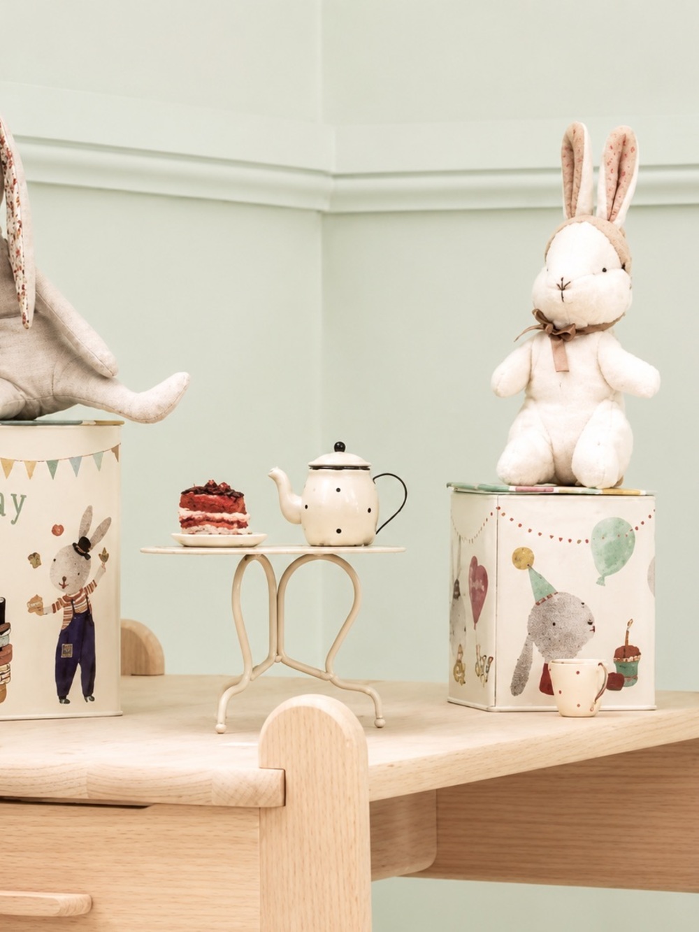 Maileg Happy Day Bunny in a Tin